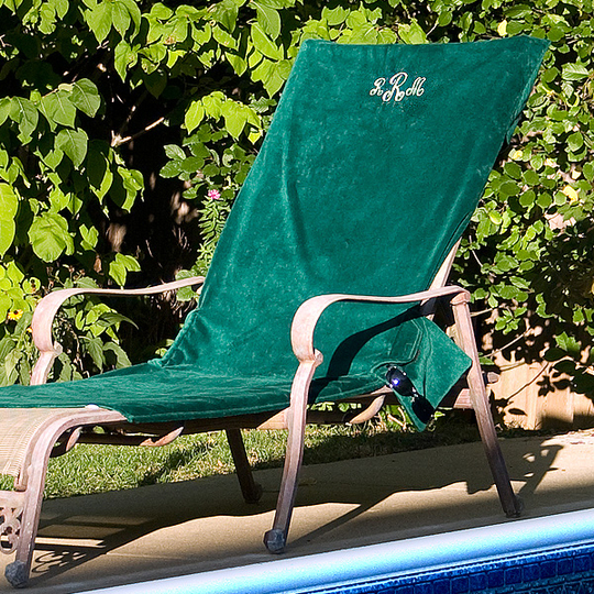 Cotton Terry Velour Lounge Chair Cover
